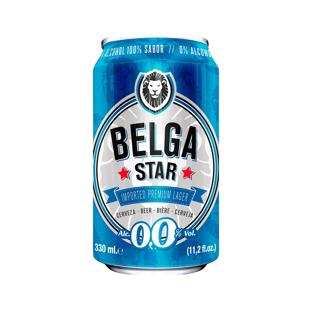 Belga Star Sin Alcohol 330Ml LATA