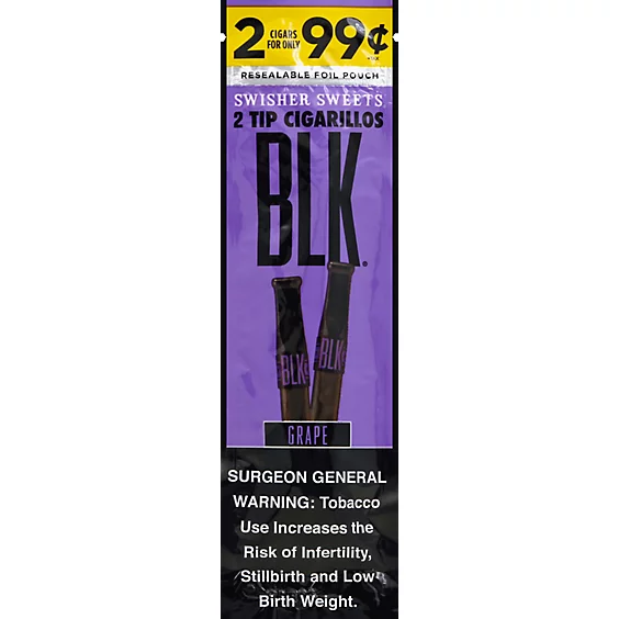 Swisher Sweets Grape Blk 2/1