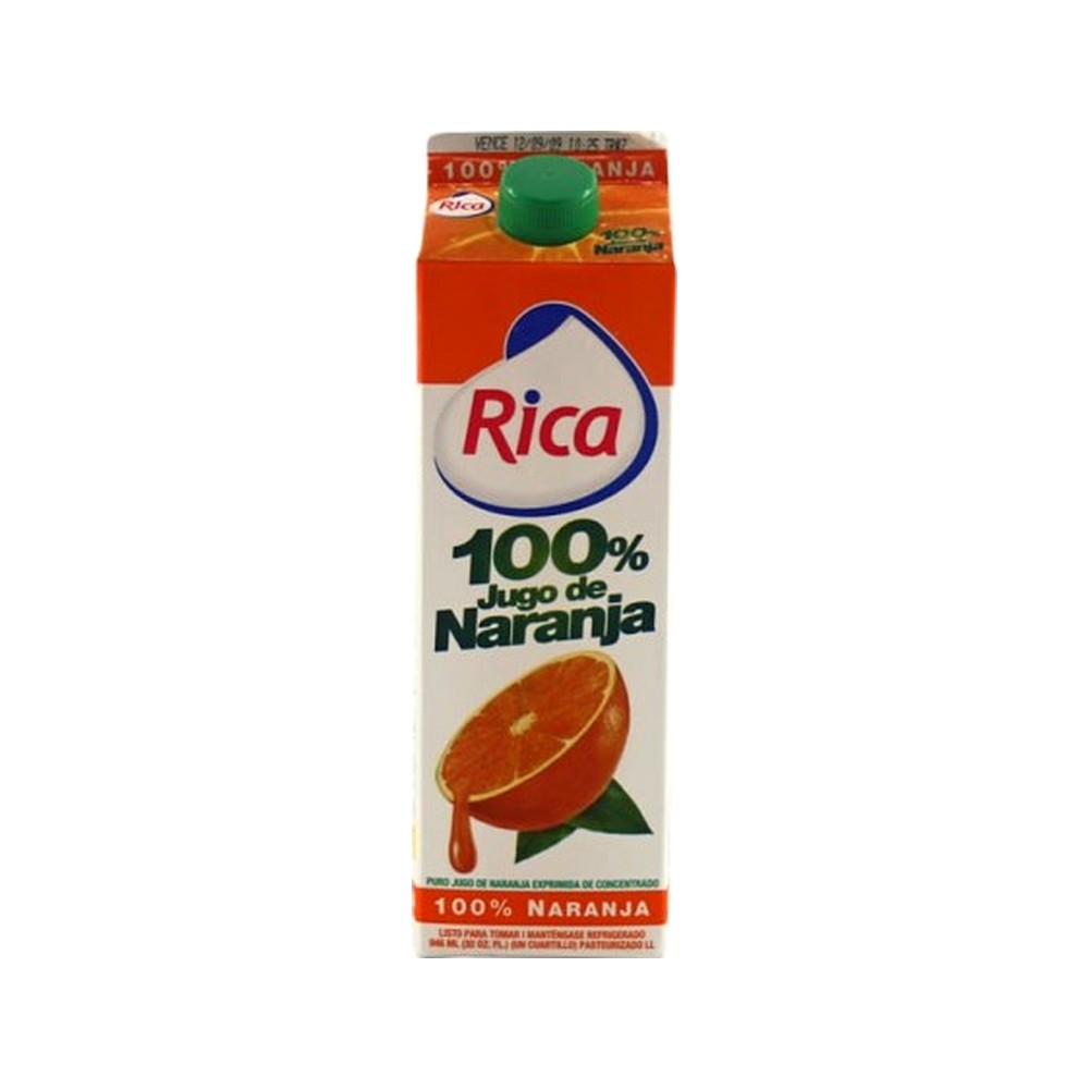 Jugo De Naranja Rica 100% C.C.