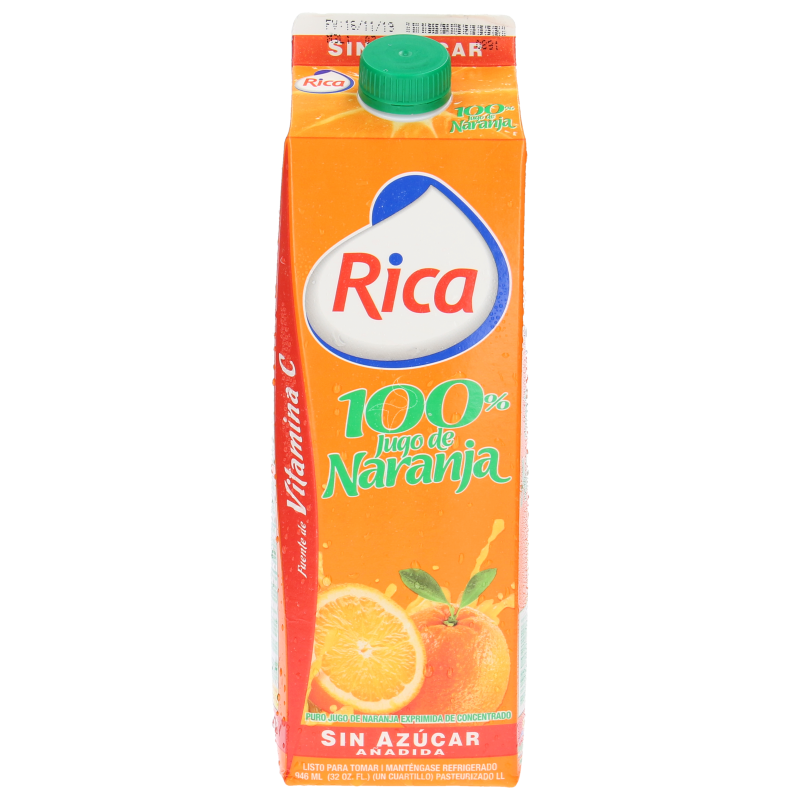 Jugo De Naranja Rica S/A 100% C.C