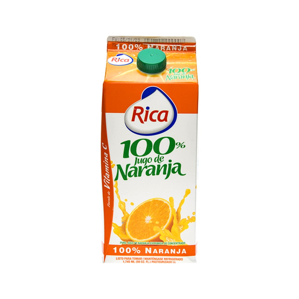 Jugo Rica Con Azulcar 59Oz(Medio Galon)