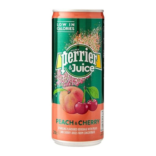 Perrier Y Juice Cherry Peach 250Ml LATA
