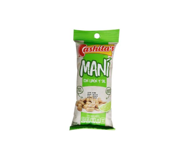 Cashitas Mani Con Limon Y Sal 55Grs
