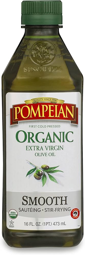 Pompeian Olive Oil Organic Smooth 500Ml