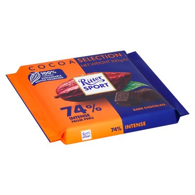 Ritter Dark Chocolat 74%(Peru) 100Grs