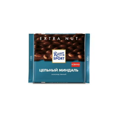 Ritter Semi Amargo Con Almendra Enteras 100Grs