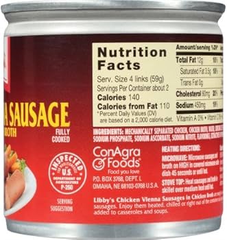Salchicha Libby Viena Chicken 4.6Oz