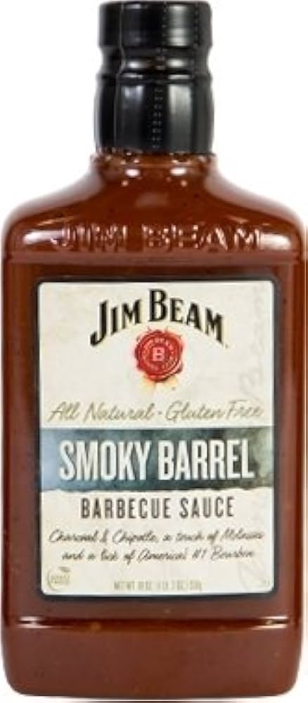 Salsa Bbq Jim Beam Smoky Barrel 18Oz