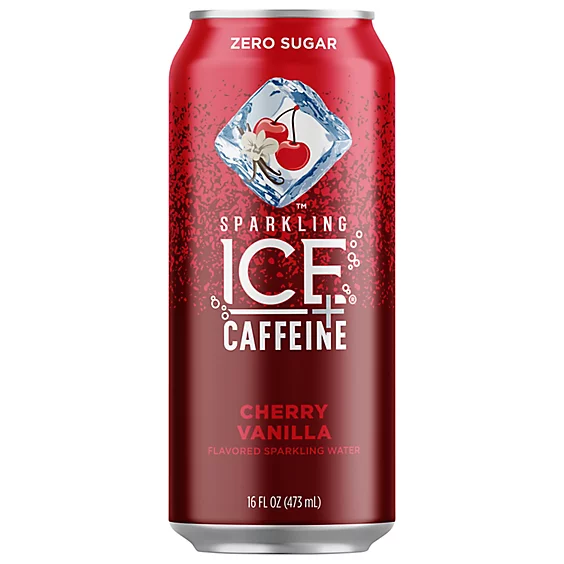 Sparkling Ice + Caffeine Cherry Vainilla 16Oz LATA  