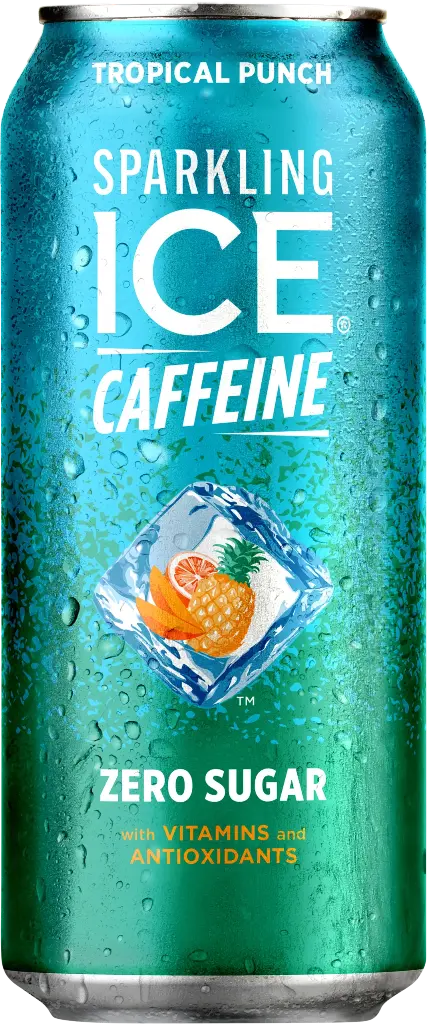 Sparkling Ice + Caffeine Tropical Punch 16Oz LATA  