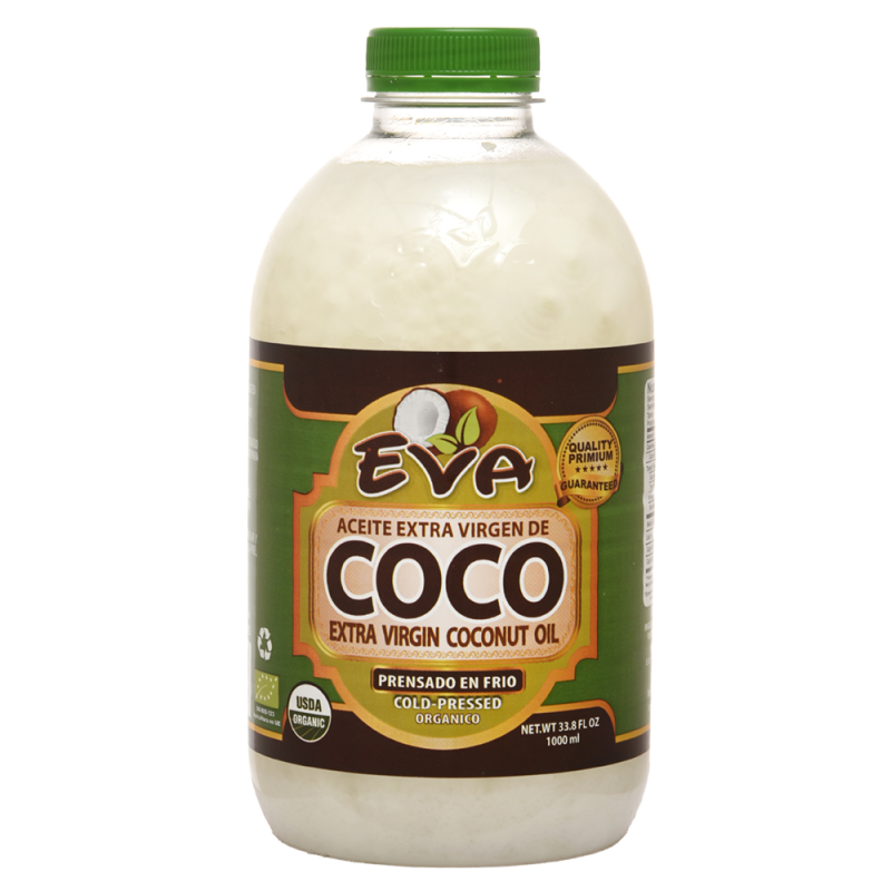 Aceite De Coco Extra Virgen 1 Lit. Eva