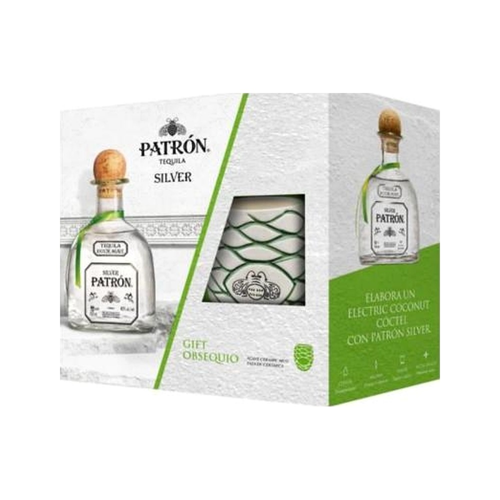 Patron Silver 750Ml + Vaso(Gift Pack)