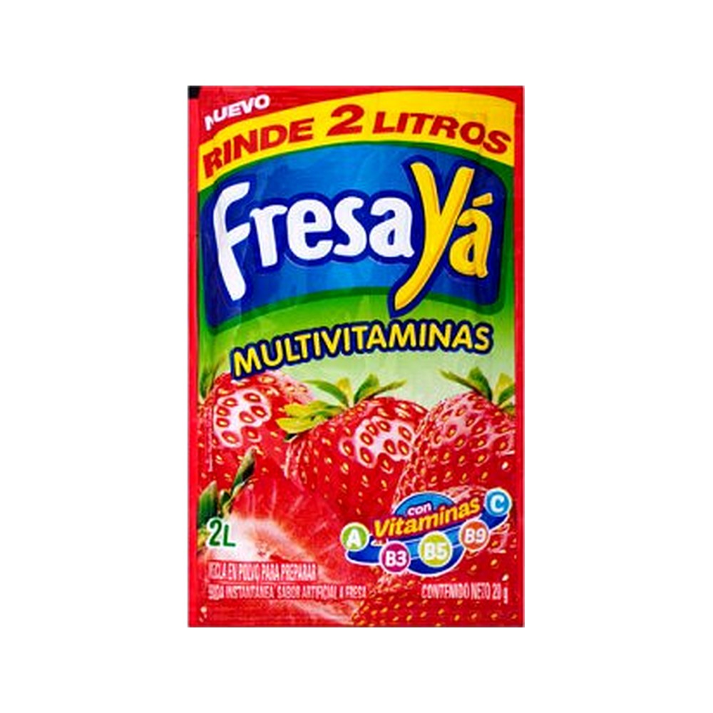 Jugos Ya Fresa 20g