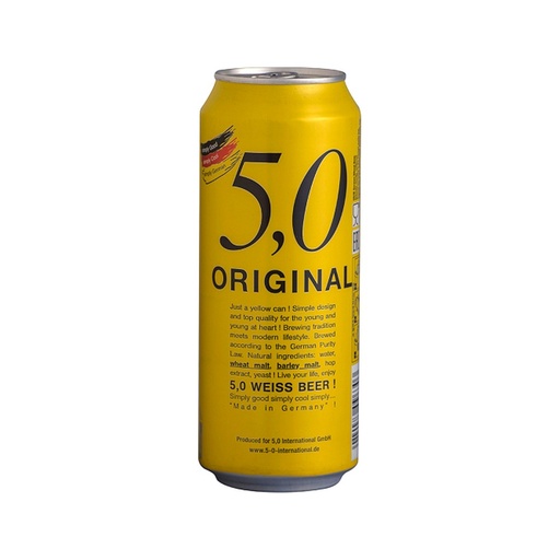 5,0 Weiss Wheat 500Ml Amarilla