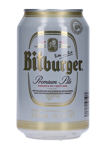 Bitburger Premium Pils 330Ml (LATA)