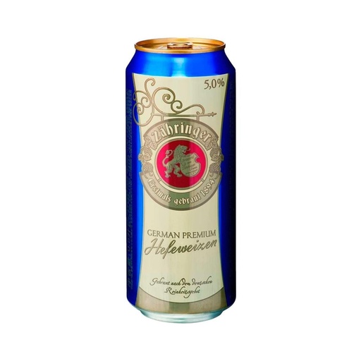 Zahringer Hefeweizer(Azul) 500Ml LATA