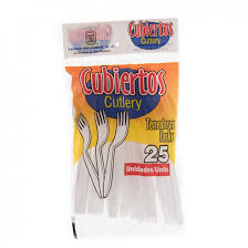 Cubiertos Platico Paq.