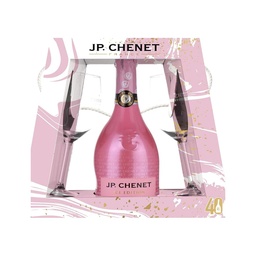 Jp Chenet Ice Rosado 750Ml + Set De Copas