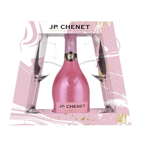 Jp Chenet Ice Rosado 750Ml + Set De Copas [3183521223480]