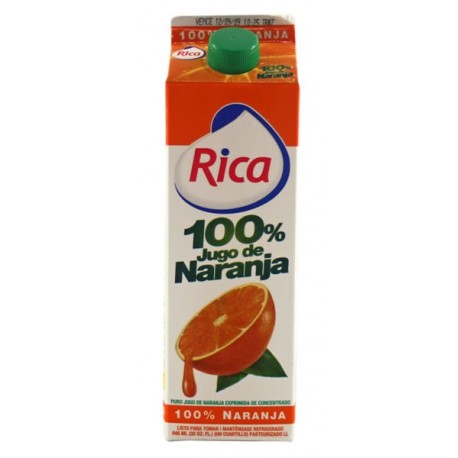 Jugo De Naranja Rica 100% C.C.