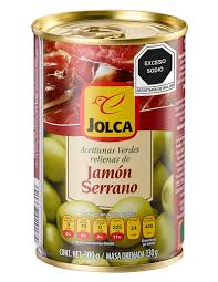Aceituna Jolca Jamon Serranos 314Ml