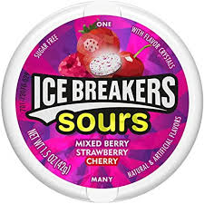 Ice Breakers Menta Mixed Berry Sour 1.5Oz