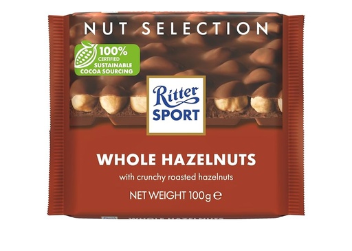 Ritter Leche Con Avellanas Entera 100Grs