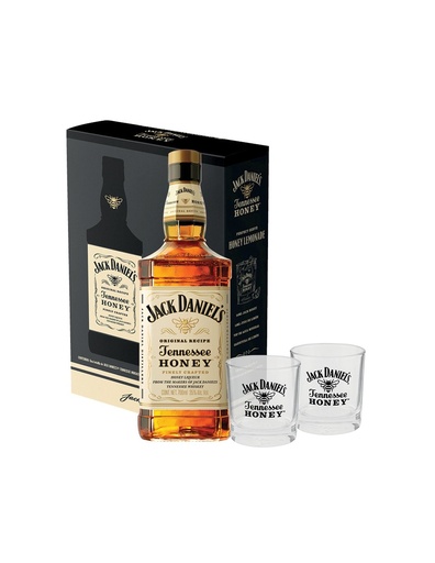 Jack Daniels Honey 750Ml + Vasos
