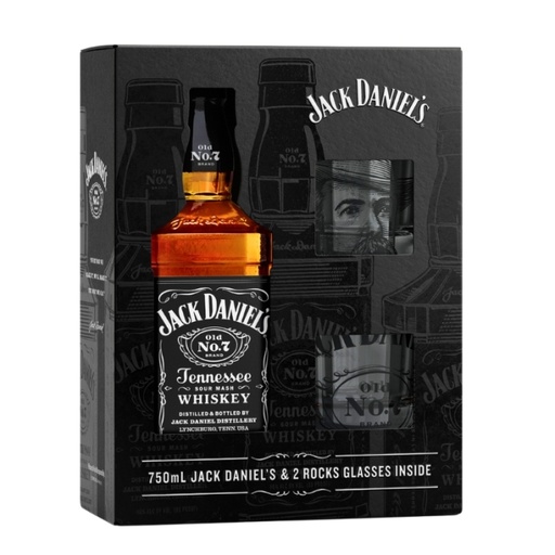 Jack Daniels No.7 750Ml + Vasos