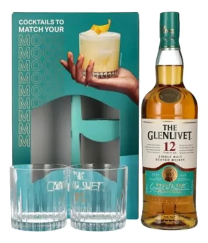The Glenlivet 12 Años 750Ml + 2 Vasos