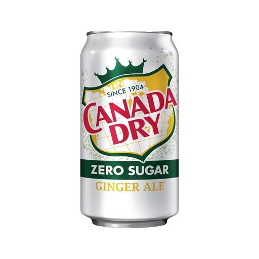Ginger Ale Canada Dry LATA Zero Sugar 355Ml 