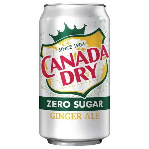 Ginger Ale Canada Dry LATA Zero Sugar 355Ml 