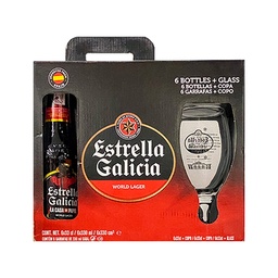 Estrella Galicia 6 Pack + Copas 