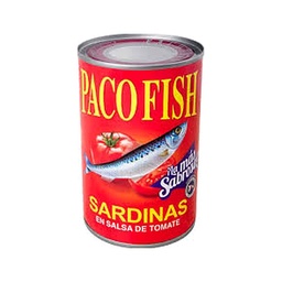 Sardinas Paco Fish Roja Cilindrica 15oz  